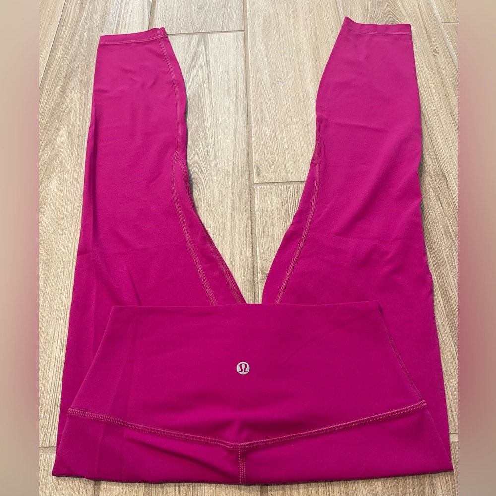 Lululemon Align High Rise Pants 25” Ripened Raspberry Sz 6 - Picture 6 of 9